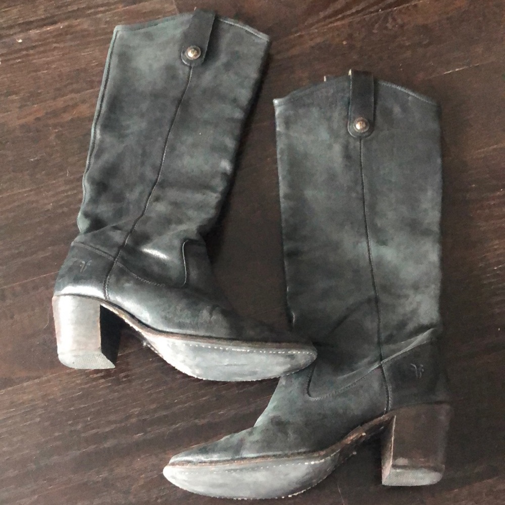 Frye Grey/black boots